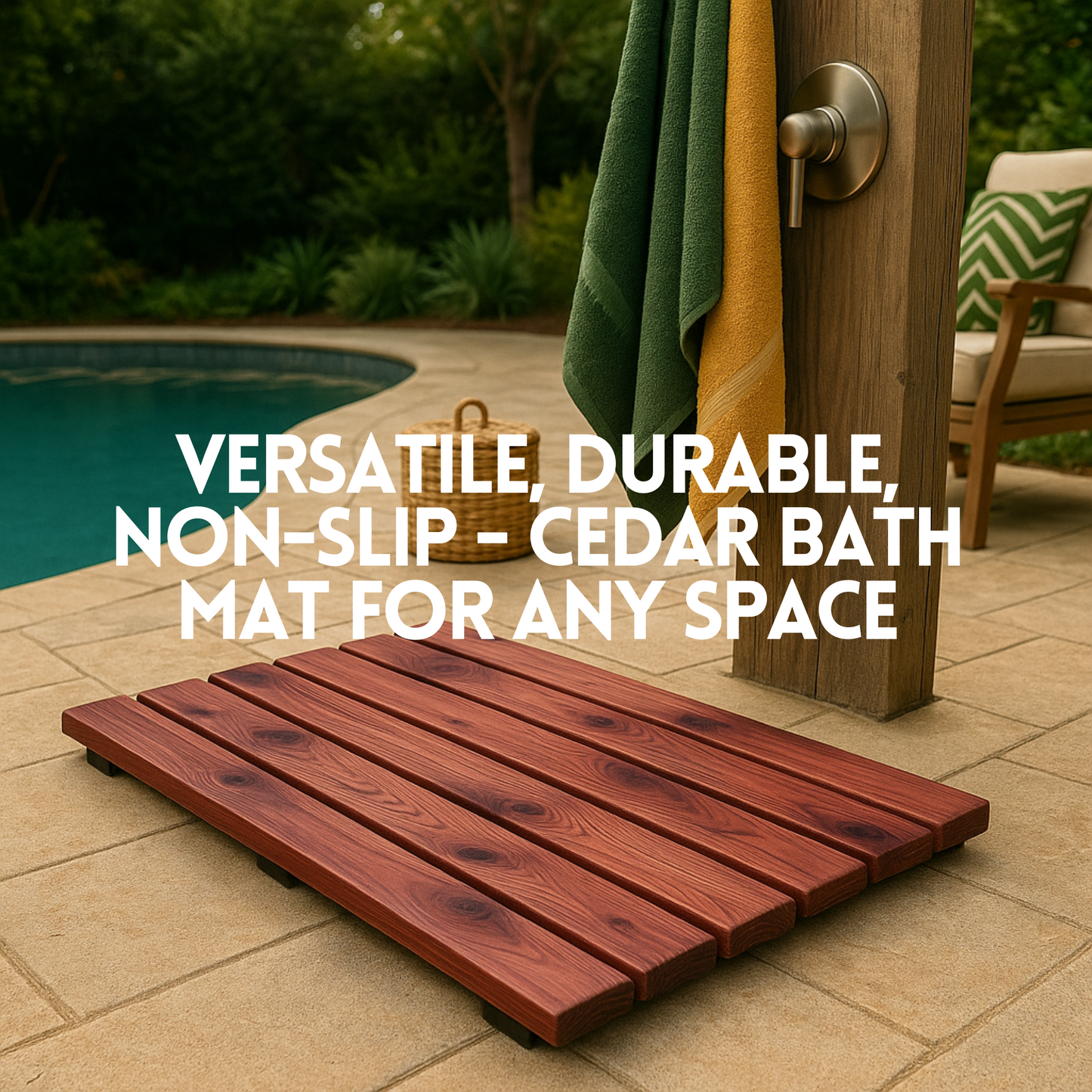 Eastern Red Cedar Bath Mat 30"x16" (76cm X 41cm)